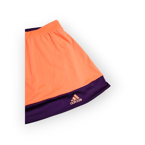 Adidas Climalite Athletic Tennis Skort Orange & Purple Medium - Picture 3 of 6
